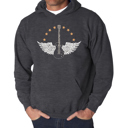 Gray XXXXL Country Female Singers - Men's Word Art Hooded Sweatshirt