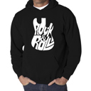  Rock And Roll Guitar - Men's Word Art Hooded Sweatshirt