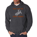 Gray XXXXL This Aint My First Rodeo - Men's Word Art Hooded Sweatshirt