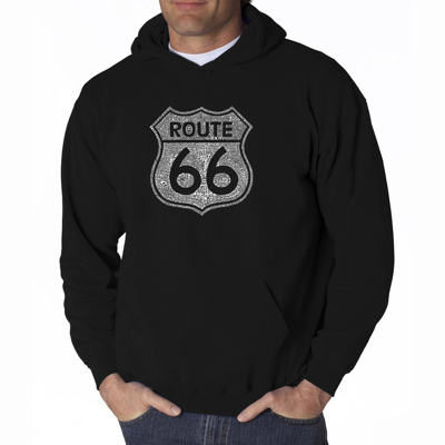 Cities Along The Legendary Route 66 - Mens Word Art Hooded Sweatshirt