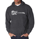 Gray XXL Rock Guitar - Men's Word Art Hooded Sweatshirt