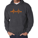 Gray Small San Francisco Bridge - Men's Word Art Hooded Sweatshirt