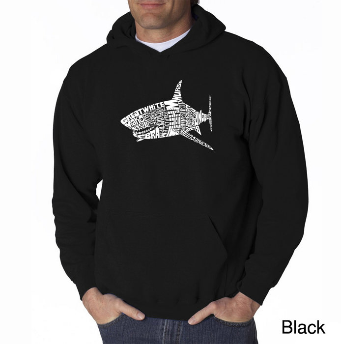 SPECIES OF SHARK - Men's Word Art Hooded Sweatshirt