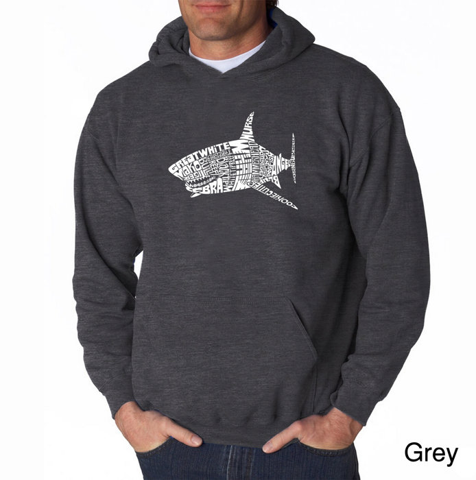 SPECIES OF SHARK - Men's Word Art Hooded Sweatshirt