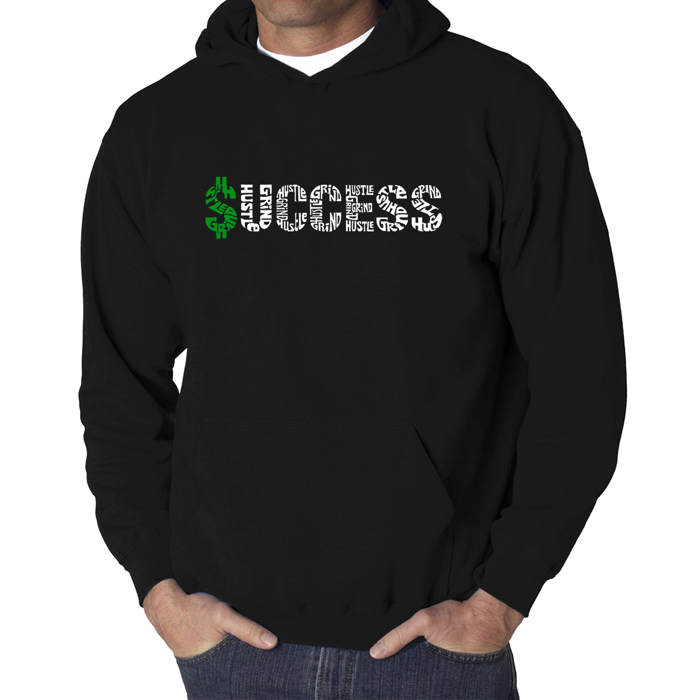 Success - Men's Word Art Hooded Sweatshirt