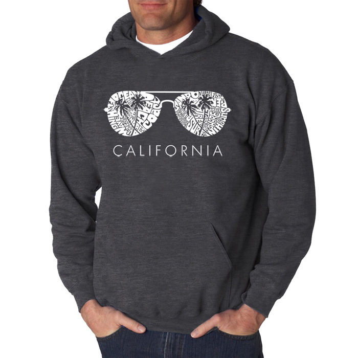 California Shades - Men's Word Art Hooded Sweatshirt