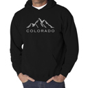 Black XXXL Colorado Ski Towns - Men's Word Art Hooded Sweatshirt