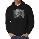 Black Large Mark Twain - Men's Word Art Hooded Sweatshirt