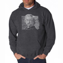Gray Small Mark Twain - Men's Word Art Hooded Sweatshirt