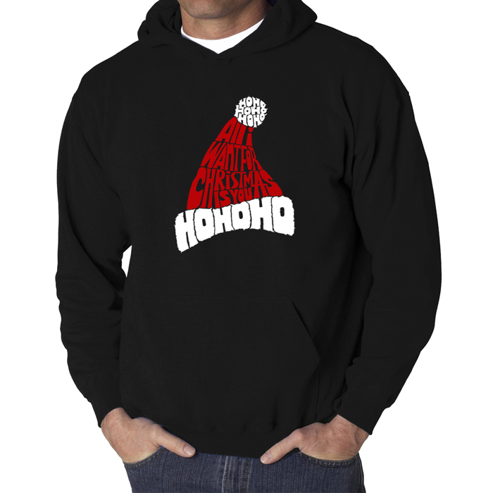 All I Want For Christmas Is You - Men's Word Art Hooded Sweatshirt