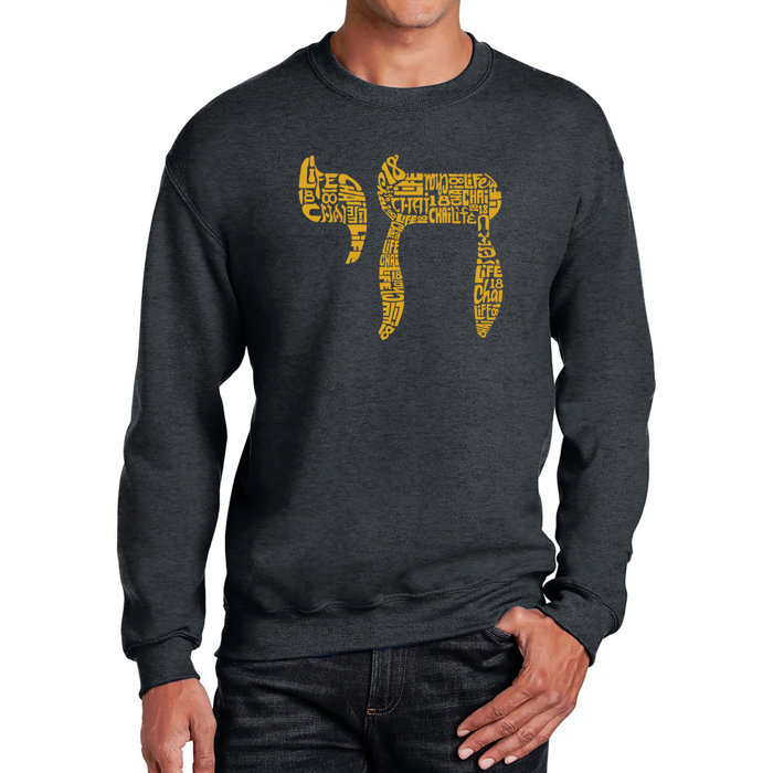 Chai - Men's Word Art Crewneck Sweatshirt