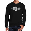 Black XXXL 90's Rappers - Men's Word Art Crewneck Sweatshirt