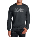 Gray Large ACDC - Men's Word Art Crewneck Sweatshirt