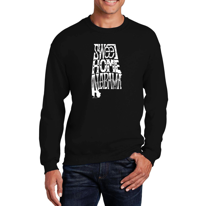 Sweet Home Alabama - Mens Word Art Crewneck Sweatshirt