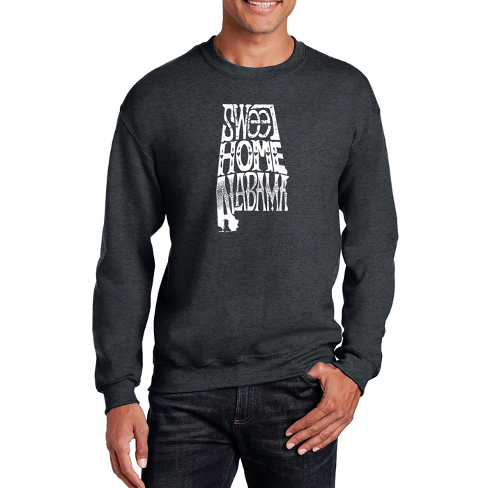 Sweet Home Alabama - Mens Word Art Crewneck Sweatshirt