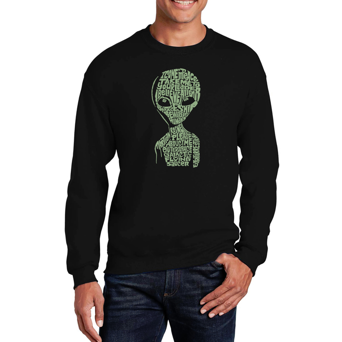 Alien - Men's Word Art Crewneck Sweatshirt