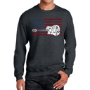 Gray XXXXL America Rocks - Men's Word Art Crewneck Sweatshirt