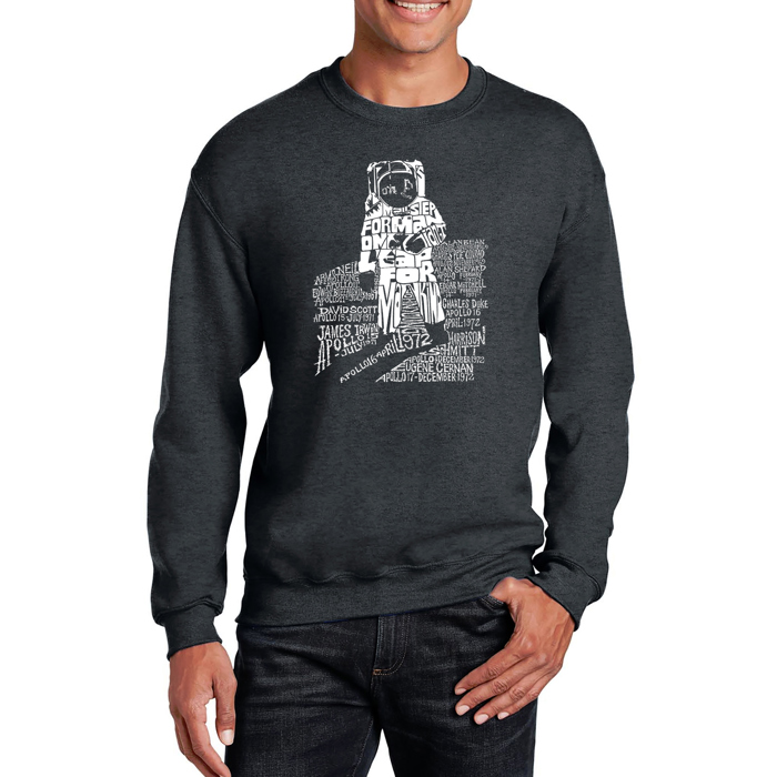 Astronaut - Mens Word Art Crewneck Sweatshirt