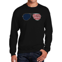  Americana Sunglasses - Men's Word Art Crewneck Sweatshirt