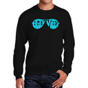  Beach Vibes - Men's Word Art Crewneck Sweatshirt