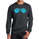  Beach Vibes - Men's Word Art Crewneck Sweatshirt