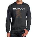 Gray XXXXL Bigfoot - Men's Word Art Crewneck Sweatshirt