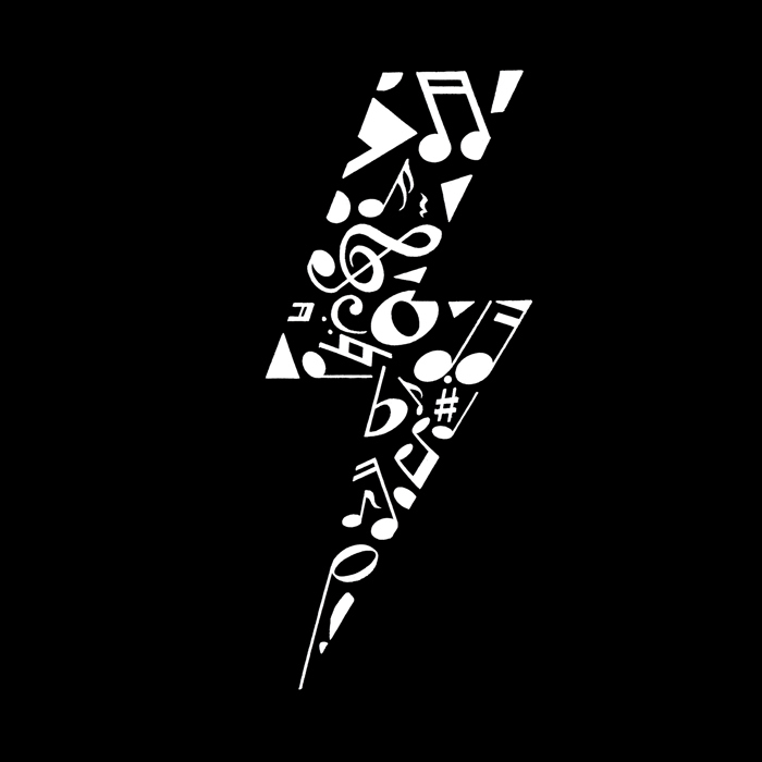 Lightning Bolt - Men's Word Art Crewneck Sweatshirt