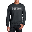  Boston - Men's Word Art Crewneck Sweatshirt