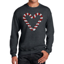  Candy Canes - Men's Word Art Crewneck Sweatshirt