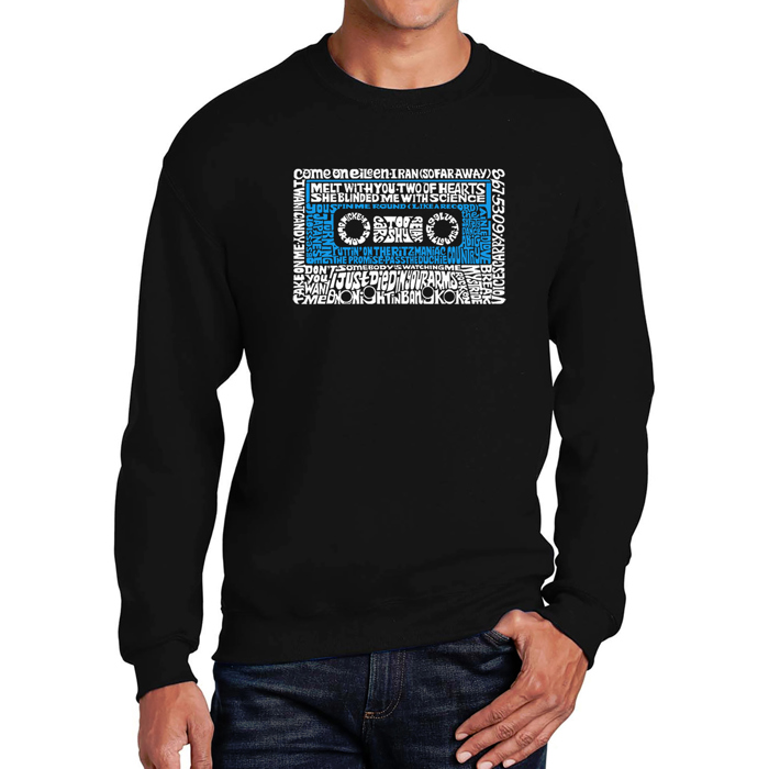 80S One Hit Wonders - Mens Word Art Crewneck Sweatshirt