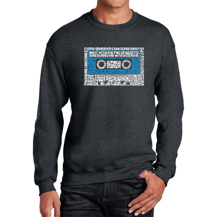 80S One Hit Wonders - Mens Word Art Crewneck Sweatshirt