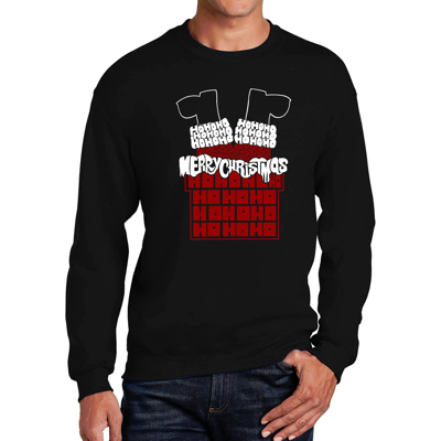 Chimney Santa - Men's Word Art Crewneck Sweatshirt