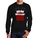 Black XXXXL Chimney Santa - Men's Word Art Crewneck Sweatshirt