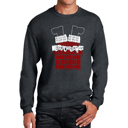 Gray XXXL Chimney Santa - Men's Word Art Crewneck Sweatshirt