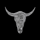  Country Cowskull - Men's Word Art Crewneck Sweatshirt