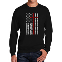  Cross Flag - Men's Word Art Crewneck Sweatshirt