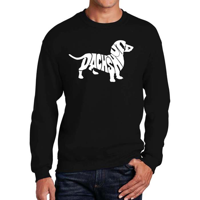Dachshund - Mens Word Art Crewneck Sweatshirt