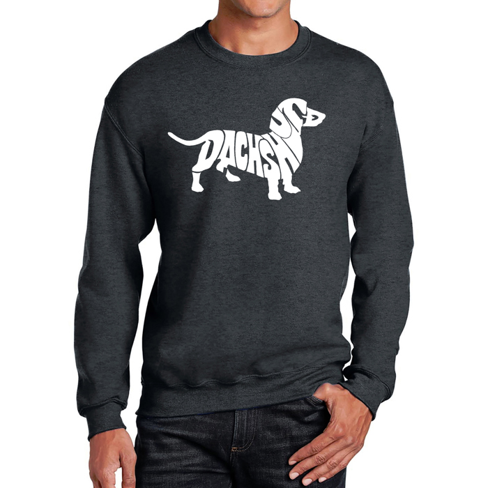 Dachshund - Mens Word Art Crewneck Sweatshirt