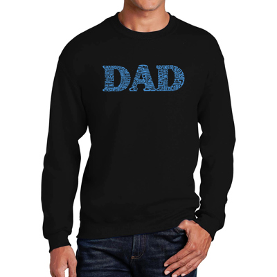 Dad - Mens Word Art Crewneck Sweatshirt