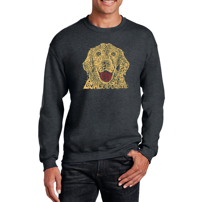 Dog - Mens Word Art Crewneck Sweatshirt
