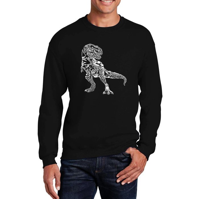 Dino Pics - Mens Word Art Crewneck Sweatshirt