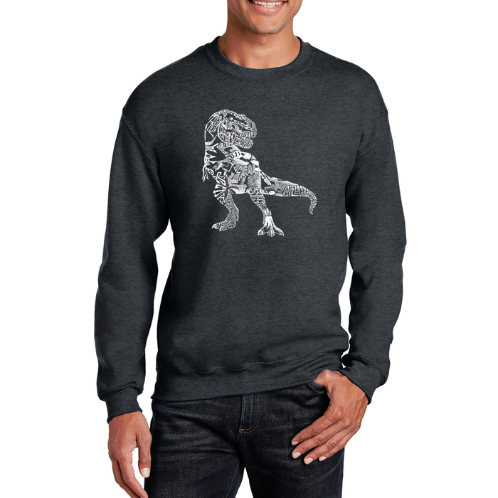 Dino Pics - Mens Word Art Crewneck Sweatshirt