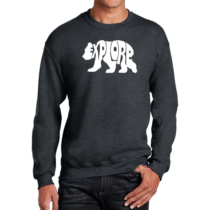 Explore - Men's Word Art Crewneck Sweatshirt