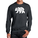Gray Small Explore - Men's Word Art Crewneck Sweatshirt