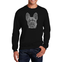 Black XXL French Bulldog - Mens Word Art Crewneck Sweatshirt