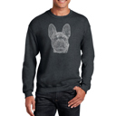 Gray XL French Bulldog - Mens Word Art Crewneck Sweatshirt
