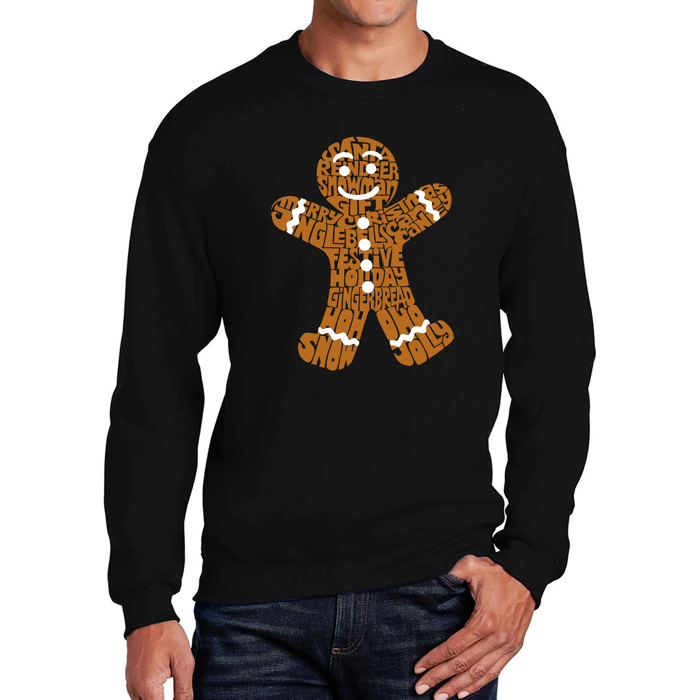 Gingerbread - Men's Word Art Crewneck Sweatshirt