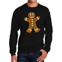 Black Small Gingerbread - Men's Word Art Crewneck Sweatshirt
