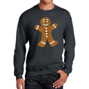 Gray XL Gingerbread - Men's Word Art Crewneck Sweatshirt