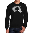 Black XXXXL Girl Horse - Men's Word Art Crewneck Sweatshirt